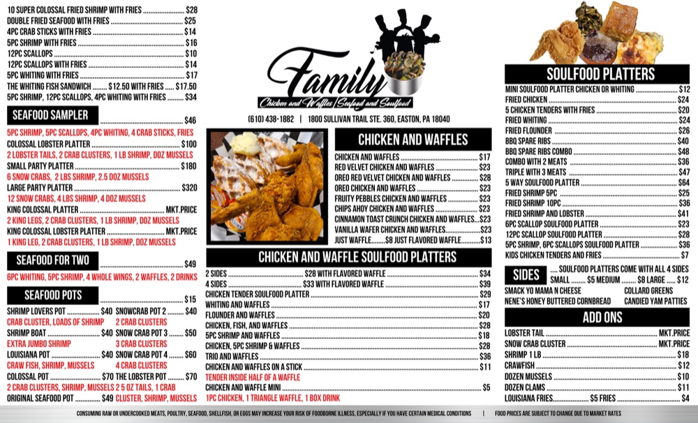 Restaurant Menus designed by McKinney Media