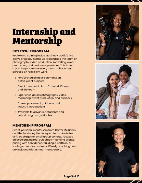 McKinney School of Media & Marketing, page 9